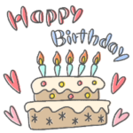 動く♡おめでとう♡お誕生日とお祝い