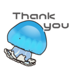 かもすい公式 クラゲスタンプ その1