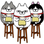 動く　三匹の擦れねこ19