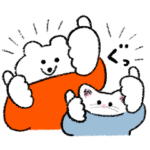 ゆるゆる動く！ねことくま