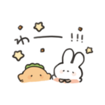 ゆるにんじんとうさぎのスタンプ2