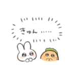 ゆるにんじんとうさぎのスタンプ3