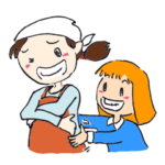 山形のさとこちゃんとめぐみちゃん