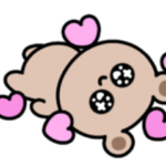 溢れる気持ち♡シュールなミニくま
