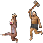 動く! 面白い原始人