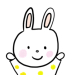 ワンピースうさぎのスタンプ