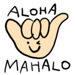 ゆるっと手描きのしっかりハワイ語スタンプ