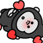 溢れる気持ち♡シュールなミニゴリラ