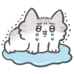 いつでも使える長毛猫スタンプ