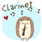 クラリネット＊可愛いハリネズミ使える敬語