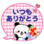 感謝の気持ち♡パンダ