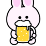 のんべえ♡シュールなミニうさぎ