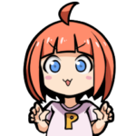 反省して帰ってきたPちゃんのスタンプ