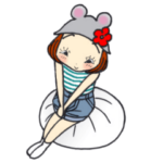 ひま子ちゃん533大人女子私の色々スタンプ