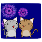 アメショーにゃんこ達の可愛い夏のイベント