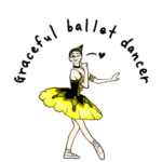 バレエ娘 気軽に使えるスタンプ です