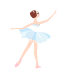 動く♡かわいいバレリーナ07バレエスタンプ