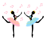 かわいいバレリーナVol.10バレエシルエット