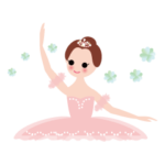 かわいいバレリーナ♡バレエスタンプ♡