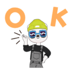 日常で使える動物スタンプ1