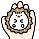 動く！ゆるいハリネズミちゃん