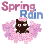 動く!大人かわいい絵本の猫26 Spring Rain