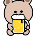 のんべえ♡シュールなミニくま