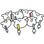 オタクなイッヌのスタンプ