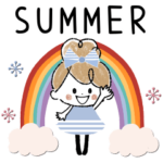 背景が動く！夏♡おだんごガール♡