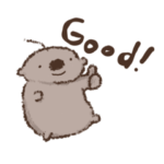 ラッコの英語スタンプ