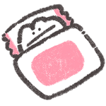 もくもくちゃんの文字なしシンプルスタンプ