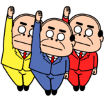 動きで伝える昭和のおじさん