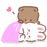 もこうさ&もこくまカップルスタンプ♡