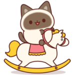 飛び出す！毎日使えるシャム猫スタンプ 2