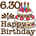 6月1日〜30日までのお誕生日おめでとう