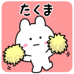 毎日使える「たくま」の無難なうさぎ