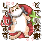 ずっと使える敬語の癒しねこ♡デカ文字