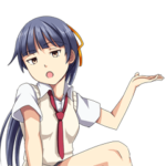 女の子が静かに罵倒