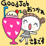 nenerinシンプル日常会話スタンプ978英語
