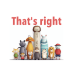 可愛い動物の英語スタンプ