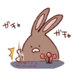 いつものうさちゃん（格ゲーマーのすがた）