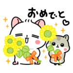 ハムスターのなごむ　夏の日常スタンプ