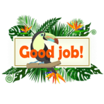 トロピカルポップアップスタンプ英語版