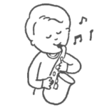 音楽家シリーズ！サックス男の子