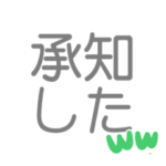 承知したスタンプ