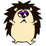 表情で伝えるハリネズミさん！