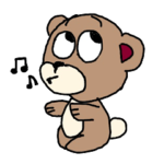 感情爆発くまさん！