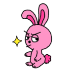 表情豊かなうさぎさん！