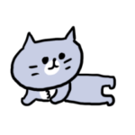 まったりゆるめの灰色キャット