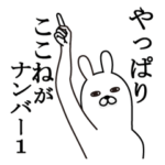 ここねが使う面白名前スタンプ